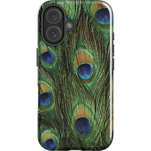 Peacock iPhone 16 Plus Impact Case